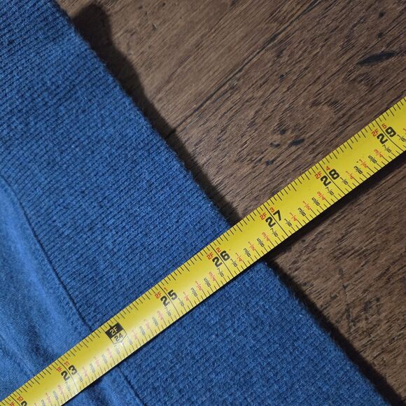 L.L. Bean Sweatshirt Women XL Blue Cozy Pullover Cowl Neck Pocket Thumb Holes - Picture 6 of 7